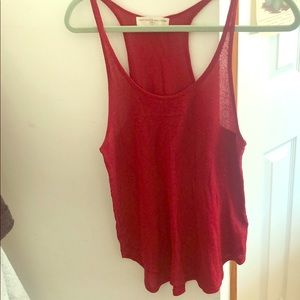 Red tank top